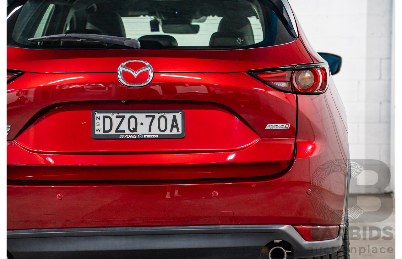 11/2018 Mazda Cx-5 Akera (AWD) MY19 (KF Series 2) 4d Wagon Soul Red Metallic Turbo Diesel 2.2L