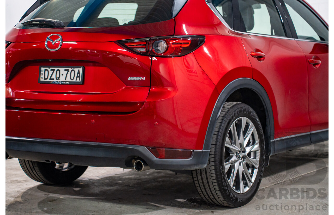 11/2018 Mazda Cx-5 Akera (AWD) MY19 (KF Series 2) 4d Wagon Soul Red Metallic Turbo Diesel 2.2L