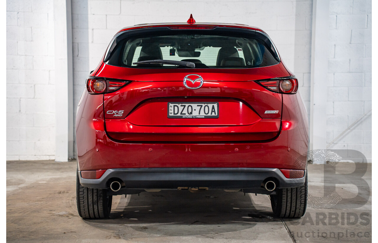 11/2018 Mazda Cx-5 Akera (AWD) MY19 (KF Series 2) 4d Wagon Soul Red Metallic Turbo Diesel 2.2L