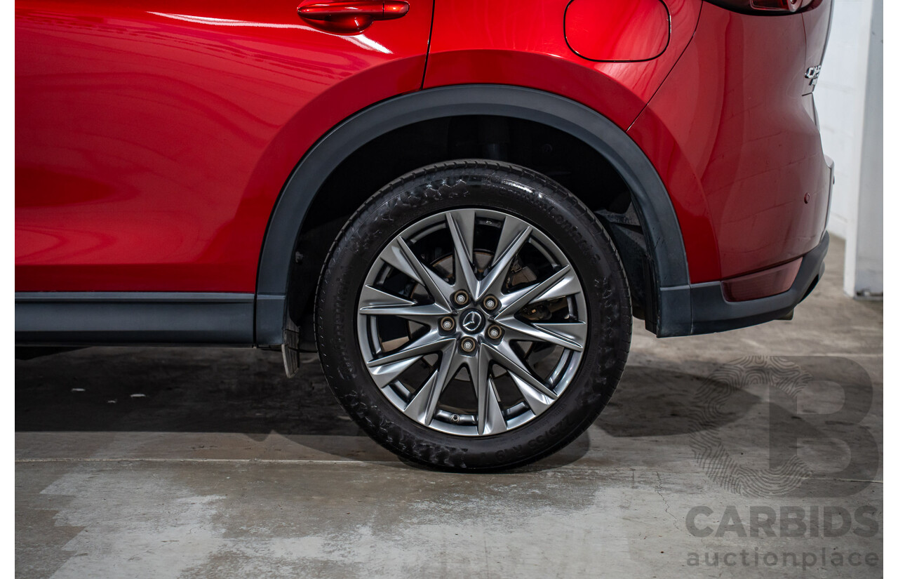 11/2018 Mazda Cx-5 Akera (AWD) MY19 (KF Series 2) 4d Wagon Soul Red Metallic Turbo Diesel 2.2L