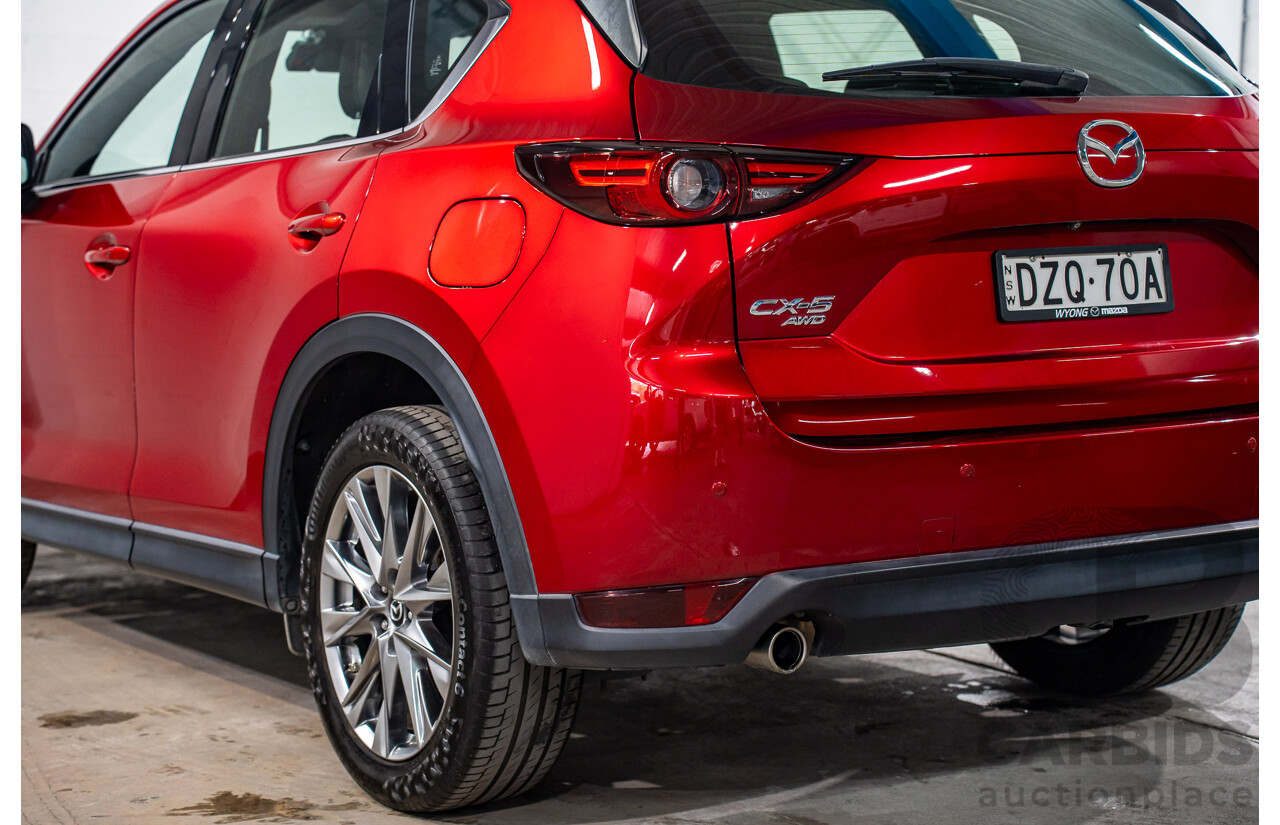 11/2018 Mazda Cx-5 Akera (AWD) MY19 (KF Series 2) 4d Wagon Soul Red Metallic Turbo Diesel 2.2L