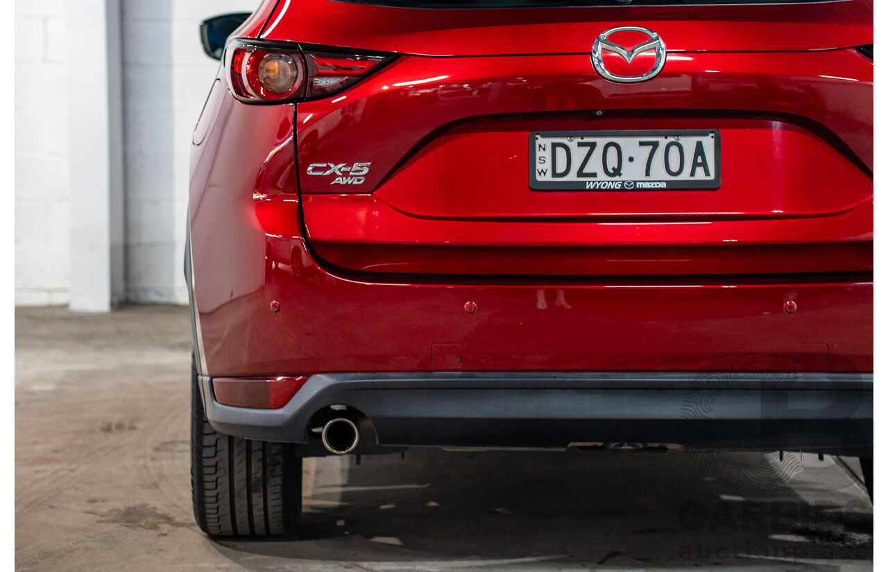 11/2018 Mazda Cx-5 Akera (AWD) MY19 (KF Series 2) 4d Wagon Soul Red Metallic Turbo Diesel 2.2L