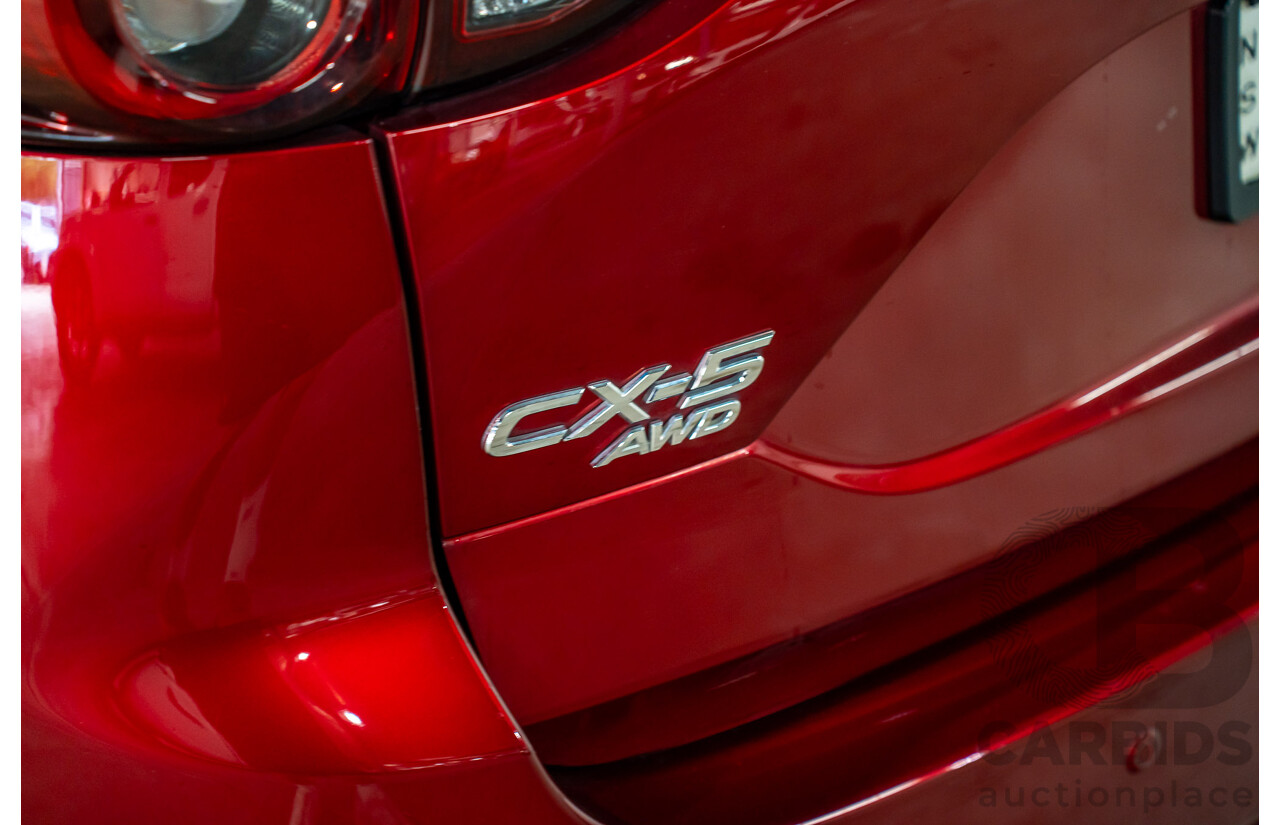11/2018 Mazda Cx-5 Akera (AWD) MY19 (KF Series 2) 4d Wagon Soul Red Metallic Turbo Diesel 2.2L
