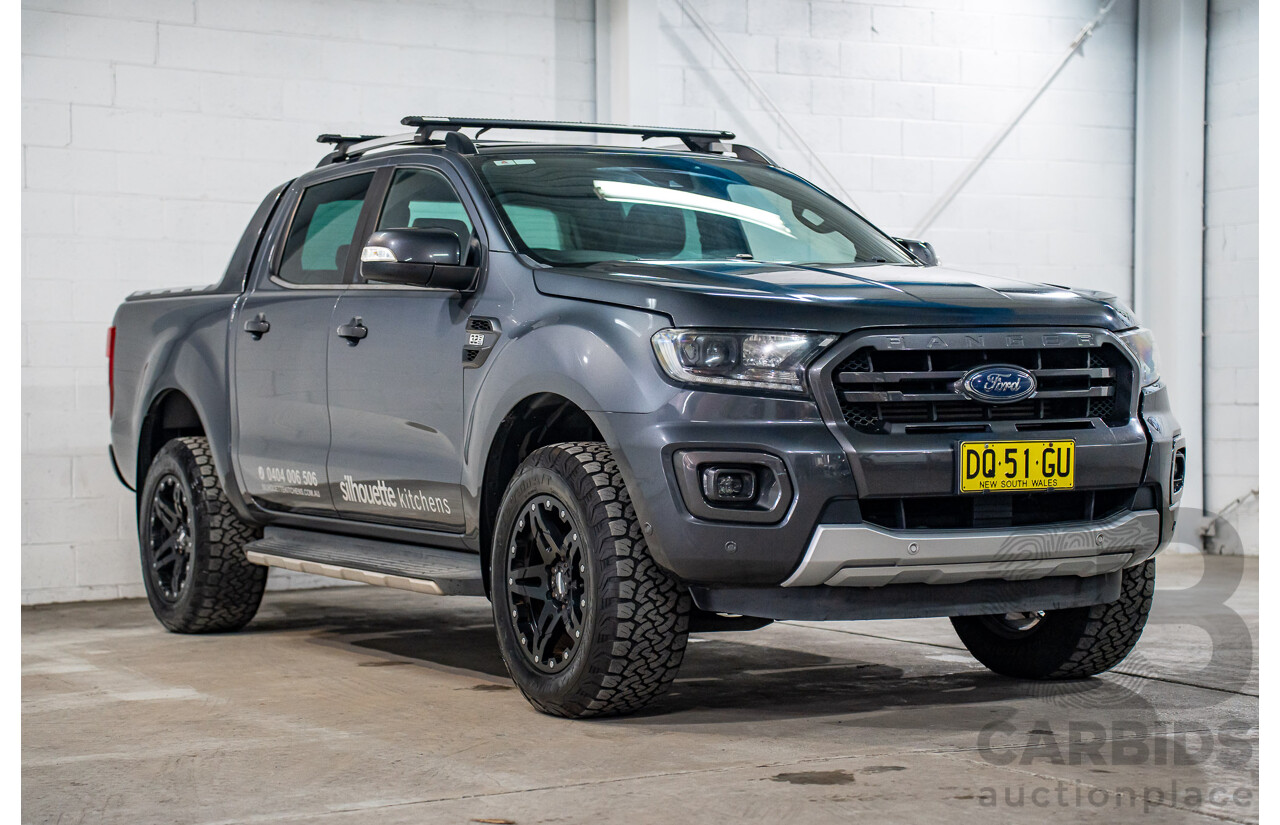 03/2021 Ford Ranger WILDTRAK 3.2 (4x4) 4x4 PX MKIII MY21.25 Double Cab P/Up Grey 3.2L
