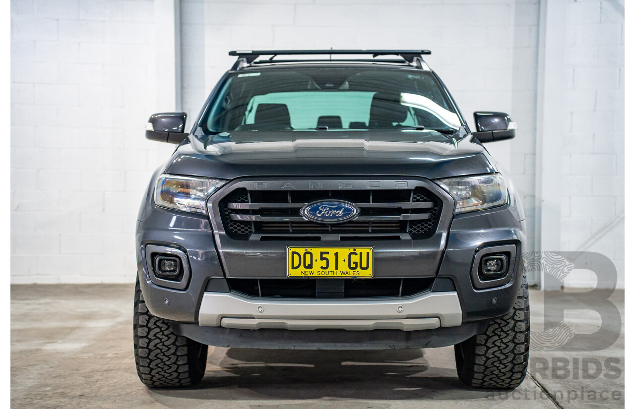 03/2021 Ford Ranger WILDTRAK 3.2 (4x4) 4x4 PX MKIII MY21.25 Double Cab P/Up Grey 3.2L