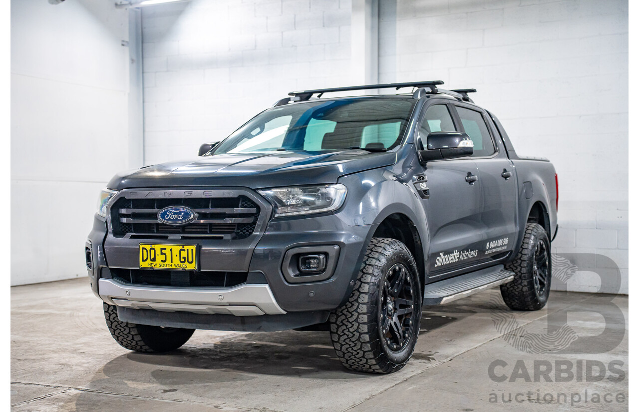 03/2021 Ford Ranger WILDTRAK 3.2 (4x4) 4x4 PX MKIII MY21.25 Double Cab P/Up Grey 3.2L