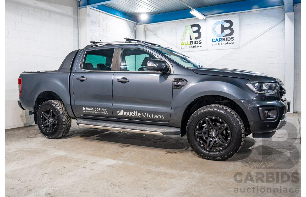 03/2021 Ford Ranger WILDTRAK 3.2 (4x4) 4x4 PX MKIII MY21.25 Double Cab P/Up Grey 3.2L
