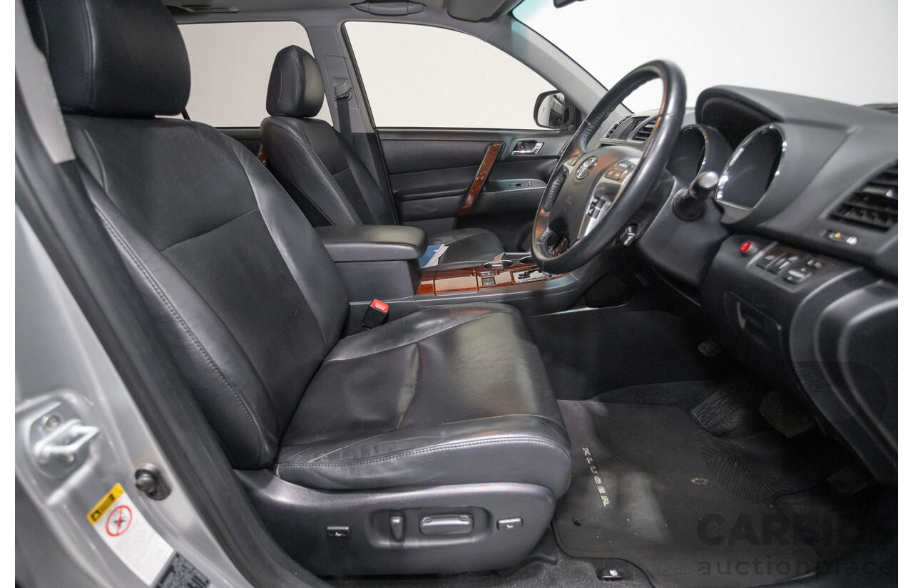 03/2013 Toyota Kluger Grande (4x4) GSU45R MY11 UPGRADE 4d Wagon Silver Metallic V6 3.0L