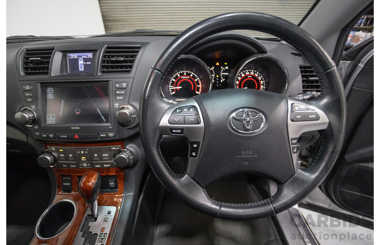 03/2013 Toyota Kluger Grande (4x4) GSU45R MY11 UPGRADE 4d Wagon Silver Metallic V6 3.0L