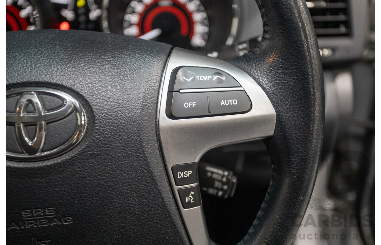 03/2013 Toyota Kluger Grande (4x4) GSU45R MY11 UPGRADE 4d Wagon Silver Metallic V6 3.0L