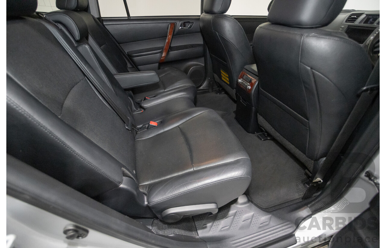 03/2013 Toyota Kluger Grande (4x4) GSU45R MY11 UPGRADE 4d Wagon Silver Metallic V6 3.0L