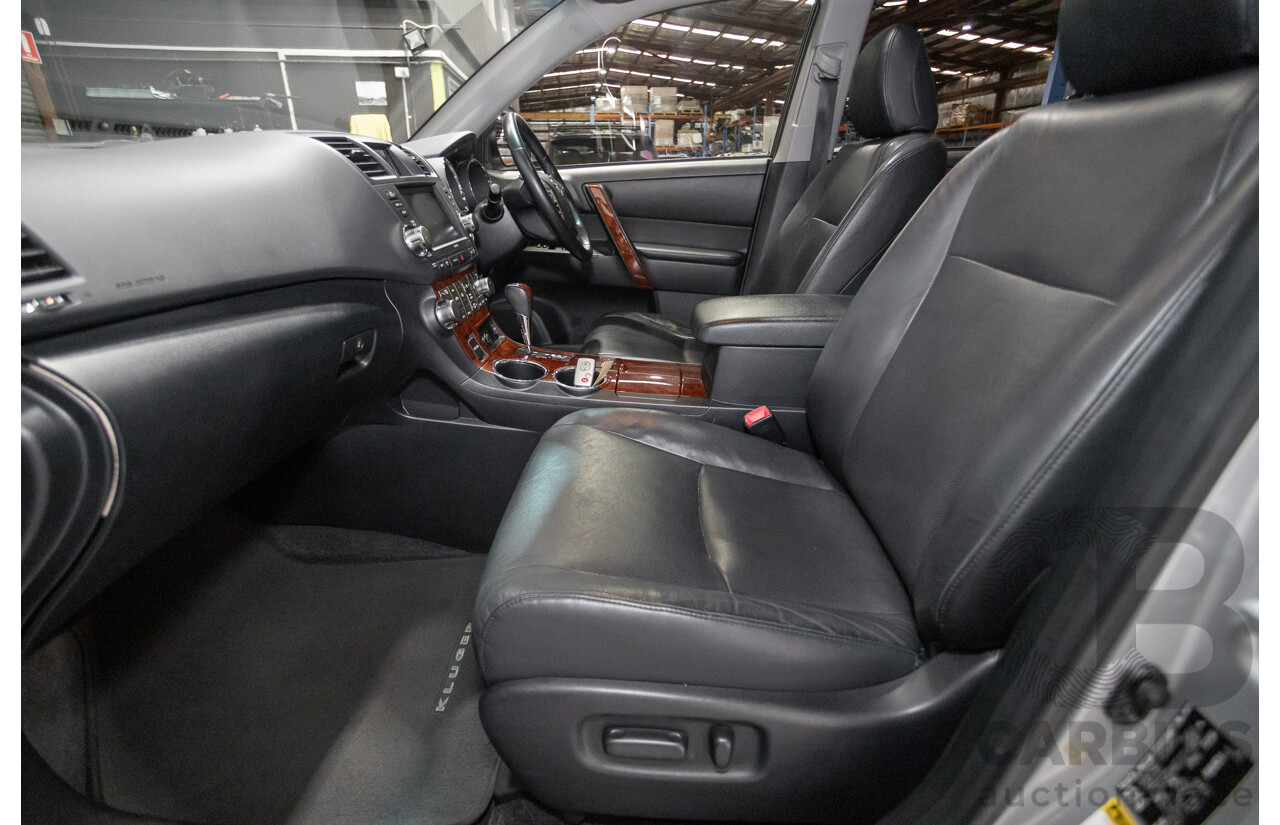 03/2013 Toyota Kluger Grande (4x4) GSU45R MY11 UPGRADE 4d Wagon Silver Metallic V6 3.0L