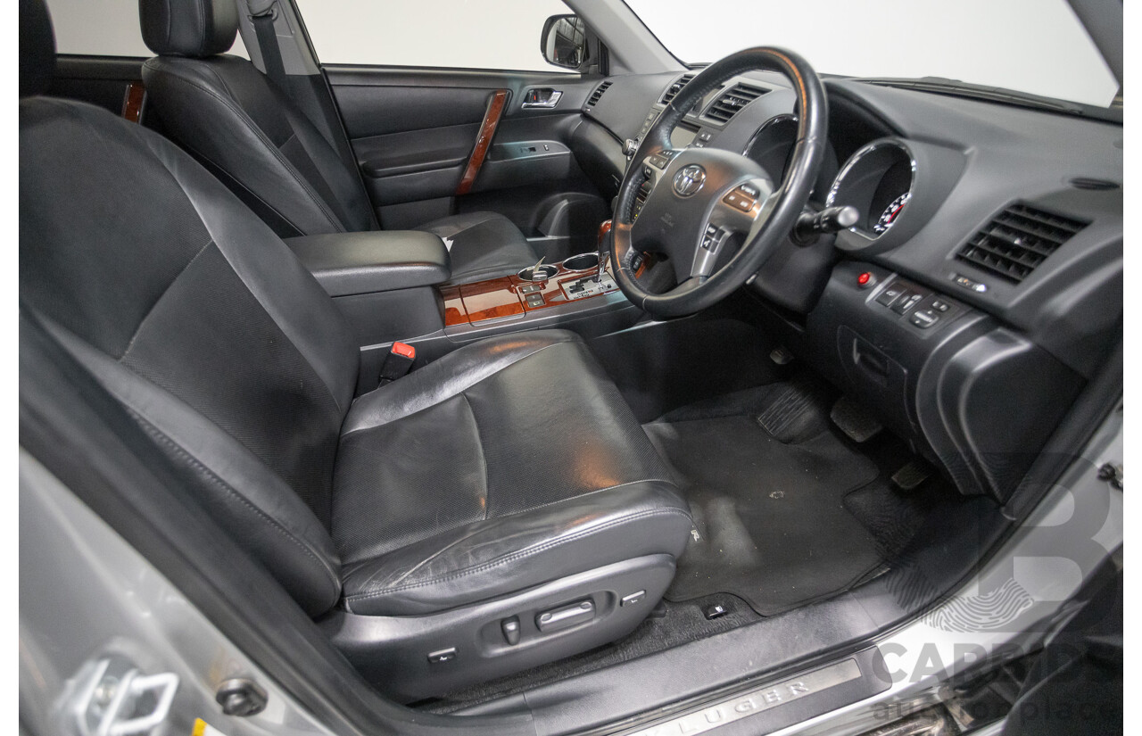 03/2013 Toyota Kluger Grande (4x4) GSU45R MY11 UPGRADE 4d Wagon Silver Metallic V6 3.0L