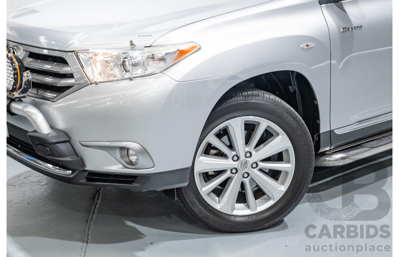 03/2013 Toyota Kluger Grande (4x4) GSU45R MY11 UPGRADE 4d Wagon Silver Metallic V6 3.0L