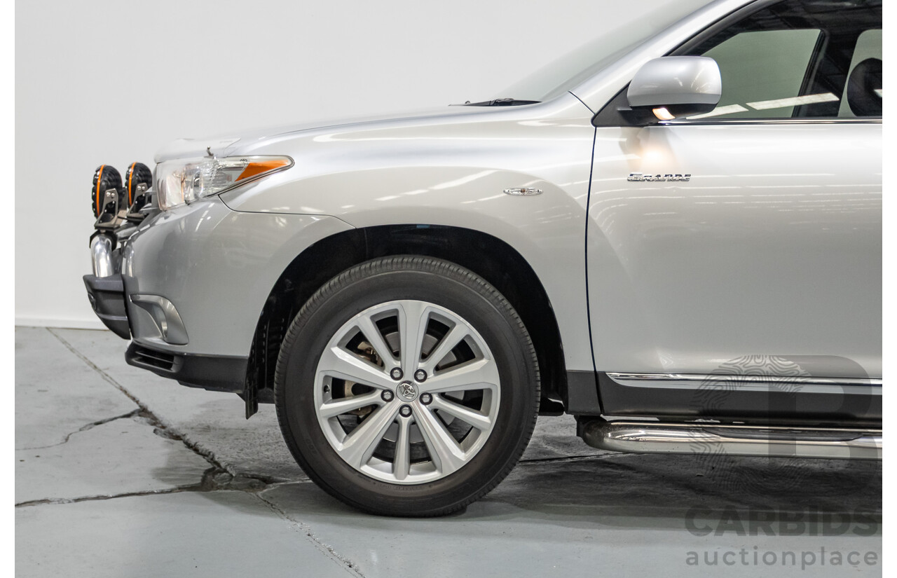 03/2013 Toyota Kluger Grande (4x4) GSU45R MY11 UPGRADE 4d Wagon Silver Metallic V6 3.0L