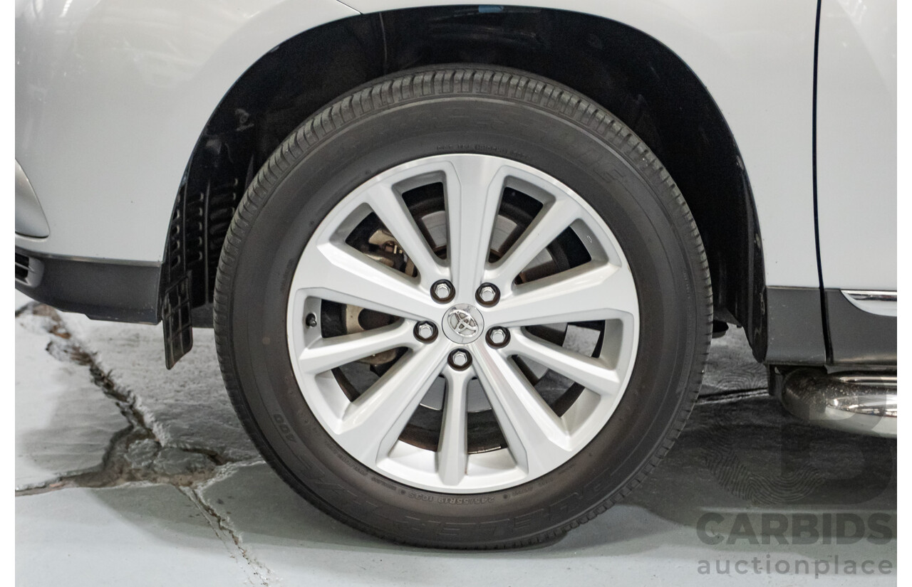 03/2013 Toyota Kluger Grande (4x4) GSU45R MY11 UPGRADE 4d Wagon Silver Metallic V6 3.0L