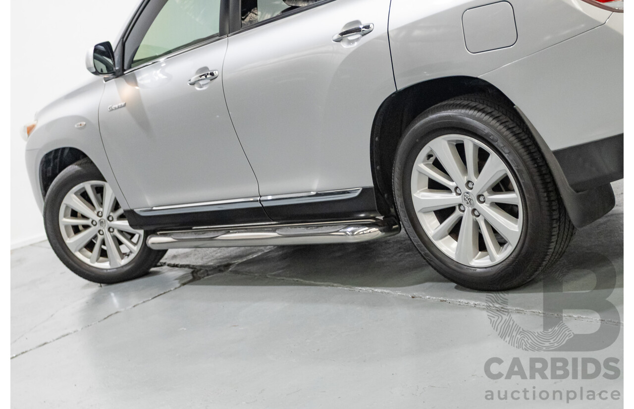 03/2013 Toyota Kluger Grande (4x4) GSU45R MY11 UPGRADE 4d Wagon Silver Metallic V6 3.0L