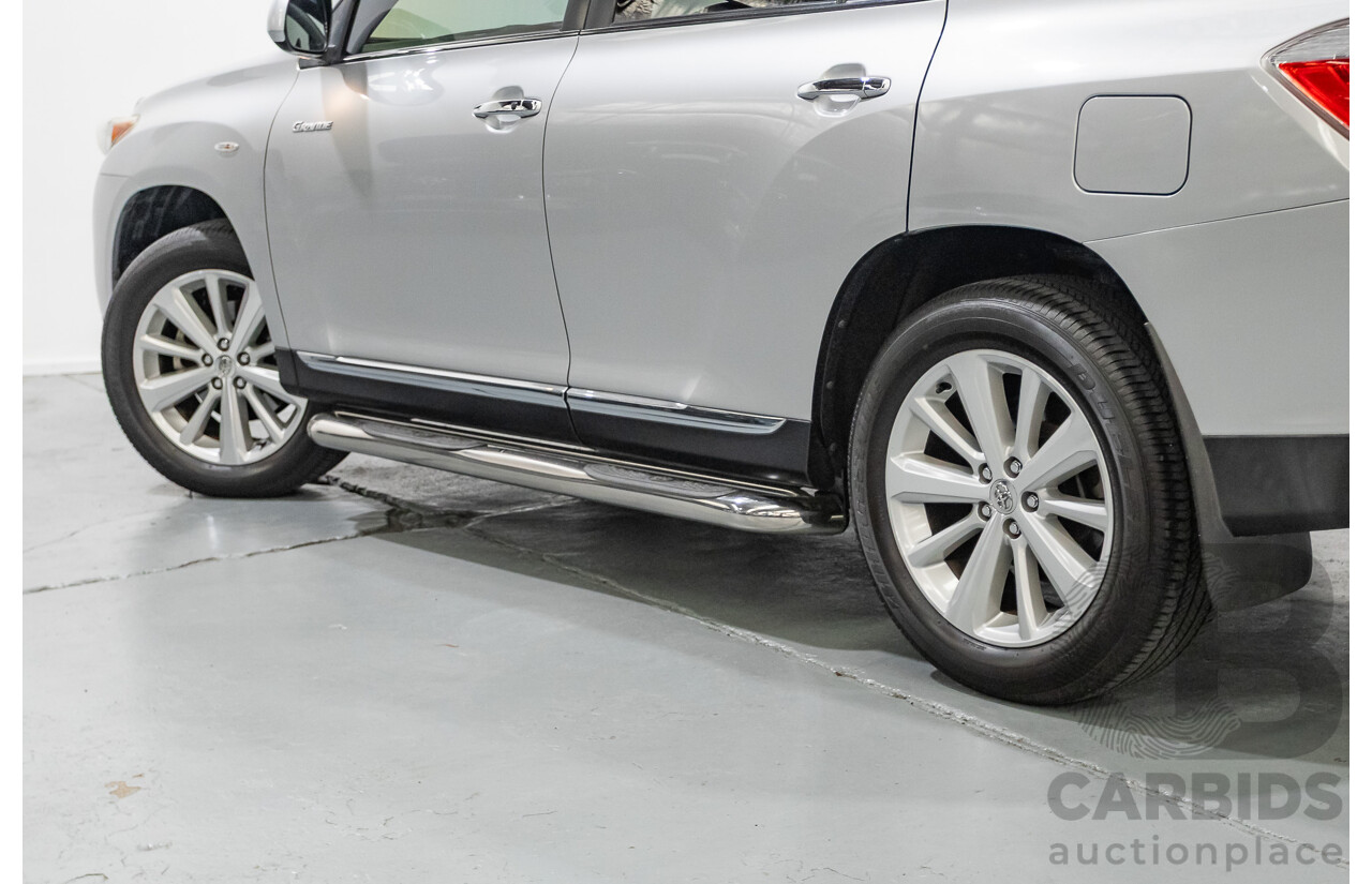 03/2013 Toyota Kluger Grande (4x4) GSU45R MY11 UPGRADE 4d Wagon Silver Metallic V6 3.0L
