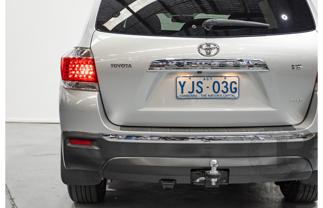 03/2013 Toyota Kluger Grande (4x4) GSU45R MY11 UPGRADE 4d Wagon Silver Metallic V6 3.0L