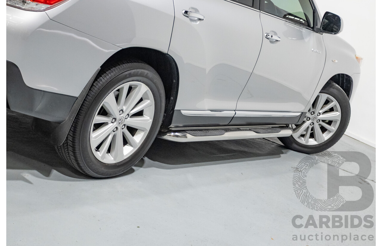 03/2013 Toyota Kluger Grande (4x4) GSU45R MY11 UPGRADE 4d Wagon Silver Metallic V6 3.0L