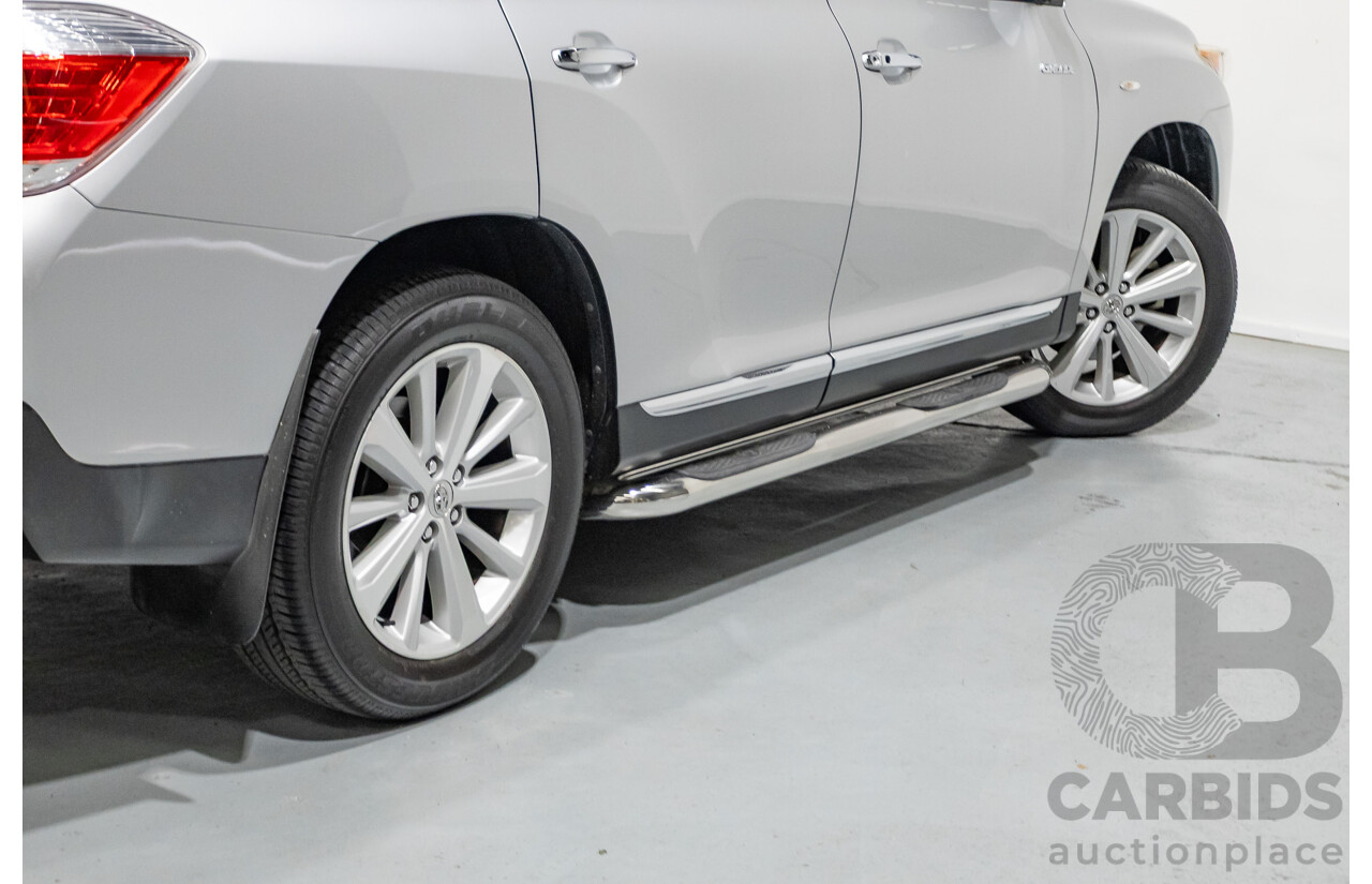 03/2013 Toyota Kluger Grande (4x4) GSU45R MY11 UPGRADE 4d Wagon Silver Metallic V6 3.0L