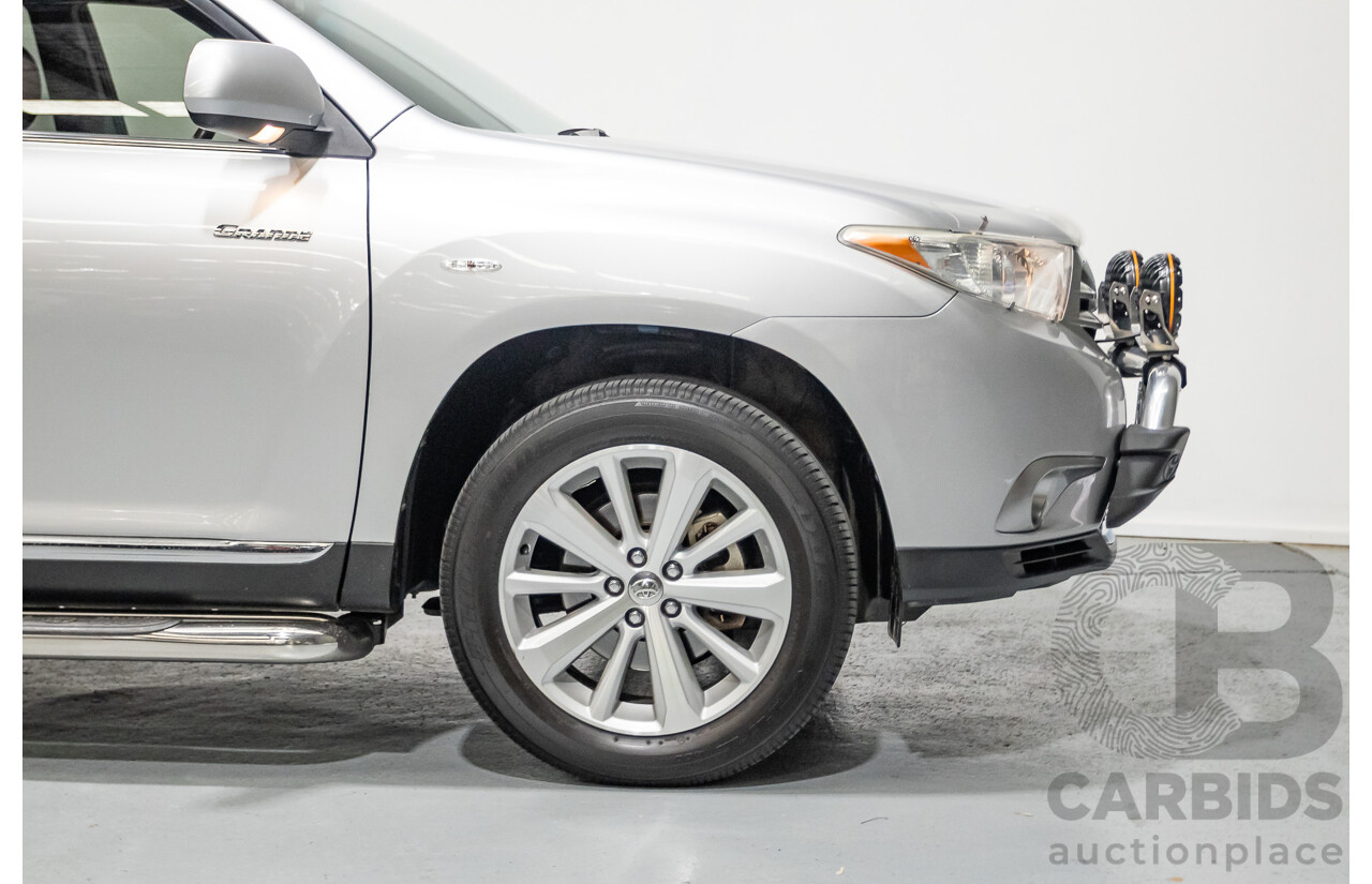 03/2013 Toyota Kluger Grande (4x4) GSU45R MY11 UPGRADE 4d Wagon Silver Metallic V6 3.0L