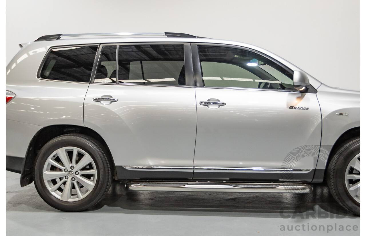 03/2013 Toyota Kluger Grande (4x4) GSU45R MY11 UPGRADE 4d Wagon Silver Metallic V6 3.0L