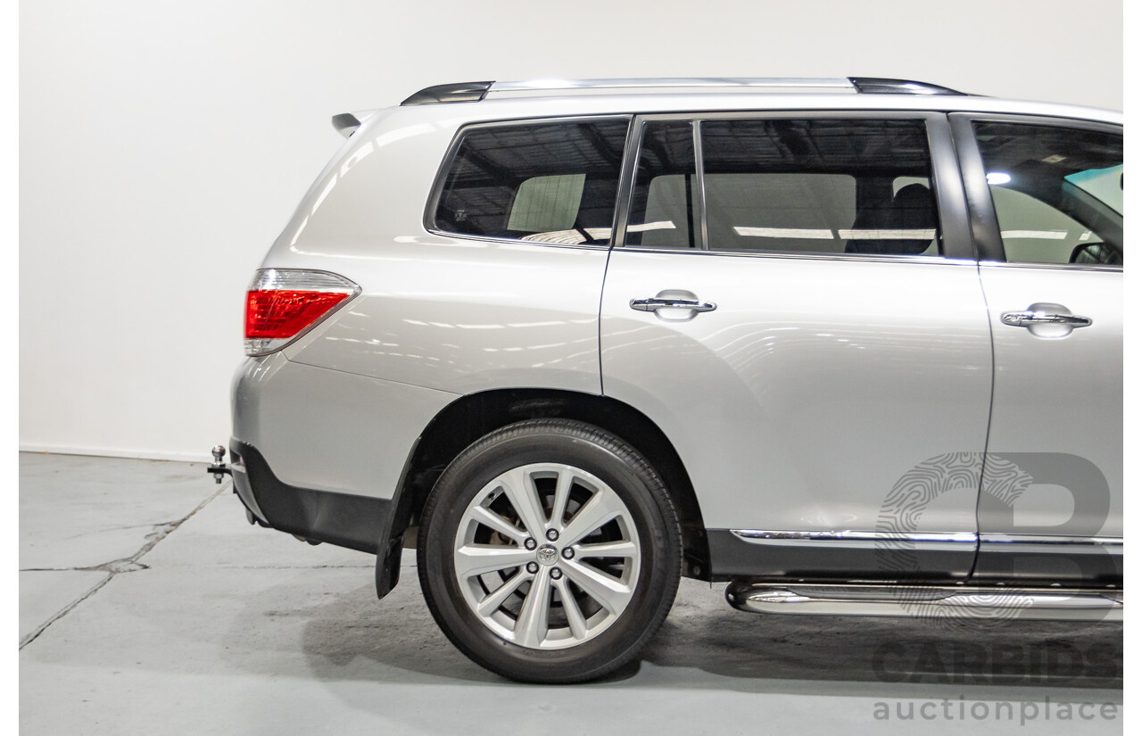 03/2013 Toyota Kluger Grande (4x4) GSU45R MY11 UPGRADE 4d Wagon Silver Metallic V6 3.0L