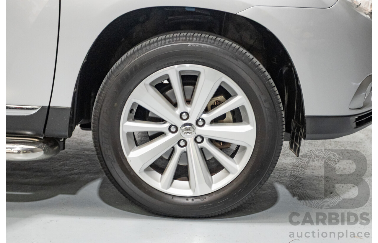 03/2013 Toyota Kluger Grande (4x4) GSU45R MY11 UPGRADE 4d Wagon Silver Metallic V6 3.0L