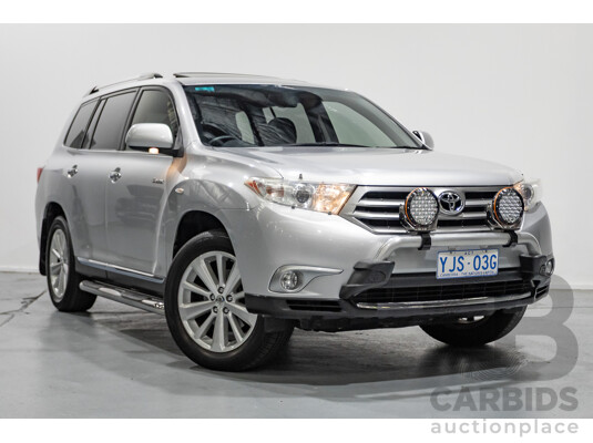 03/2013 Toyota Kluger Grande (4x4) GSU45R MY11 UPGRADE 4d Wagon Silver Metallic V6 3.0L