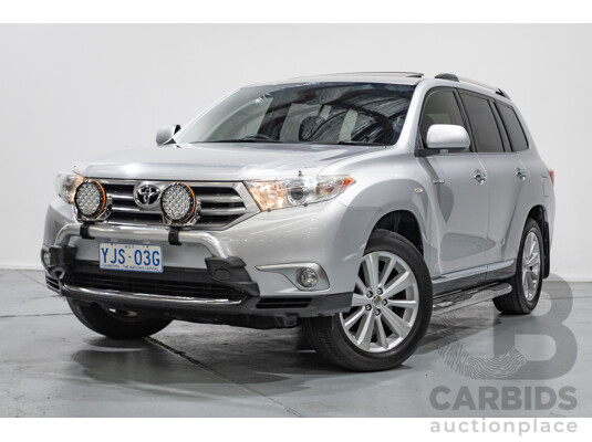 03/2013 Toyota Kluger Grande (4x4) GSU45R MY11 UPGRADE 4d Wagon Silver Metallic V6 3.0L