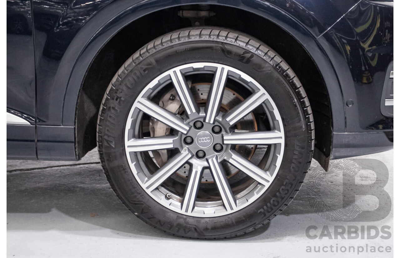 2/2017 Audi Q7 3.0 TDI Quattro (AWD) 4M MY17 4d Wagon Ink Blue Metallic Turbo Diesel V6 3.0L (200kW) - 7 Seater