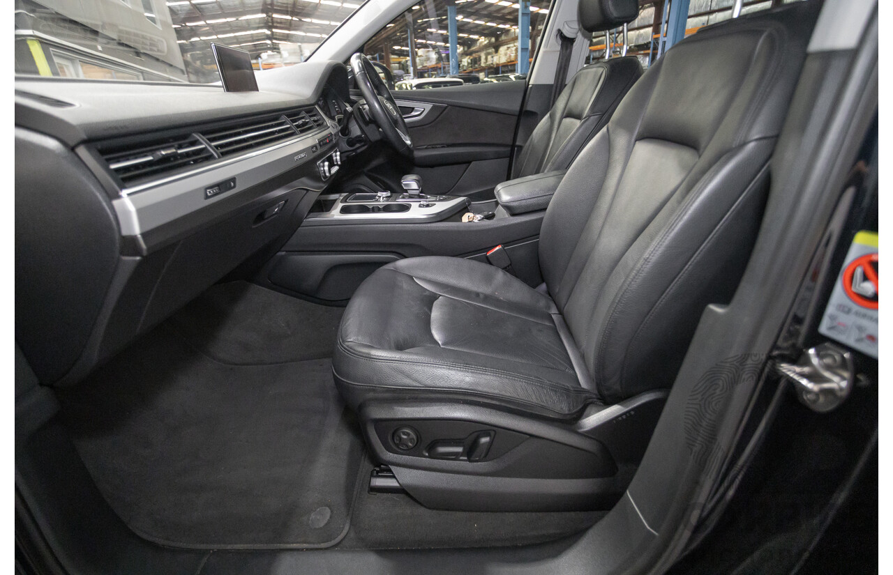 2/2017 Audi Q7 3.0 TDI Quattro (AWD) 4M MY17 4d Wagon Ink Blue Metallic Turbo Diesel V6 3.0L (200kW) - 7 Seater