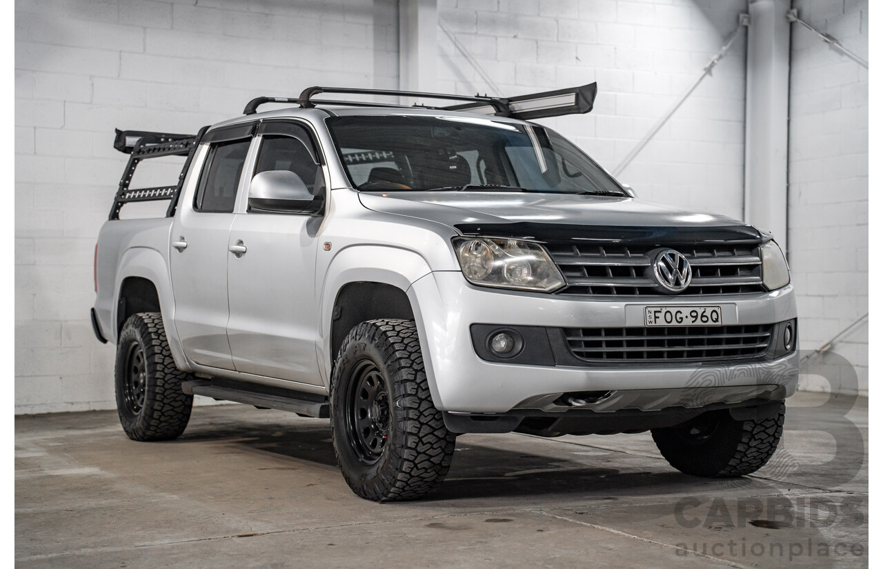 2/2012 Volkswagen Amarok TDI400 Trendline 4x4 2H MY12 Dual C/Chas Reflex Silver Metallic Diesel Turbo 2.0L