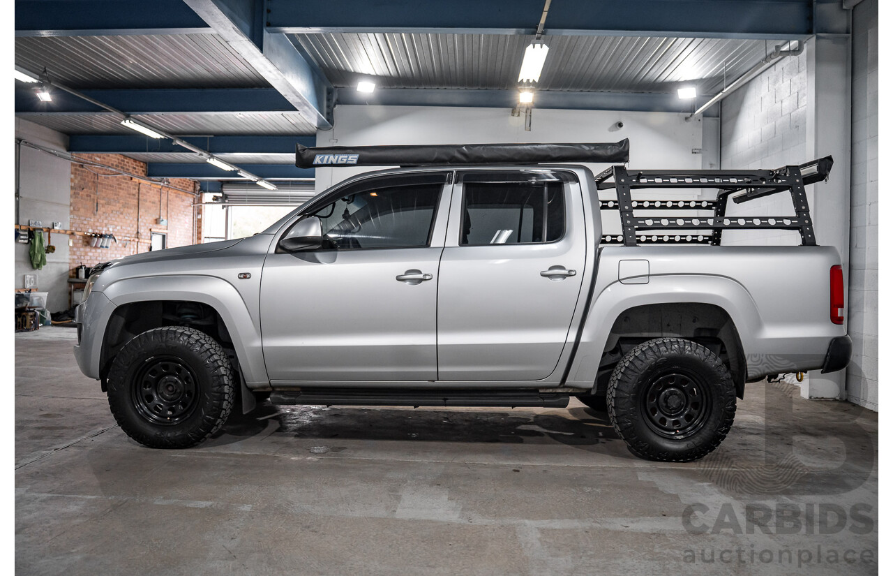 2/2012 Volkswagen Amarok TDI400 Trendline 4x4 2H MY12 Dual C/Chas Reflex Silver Metallic Diesel Turbo 2.0L