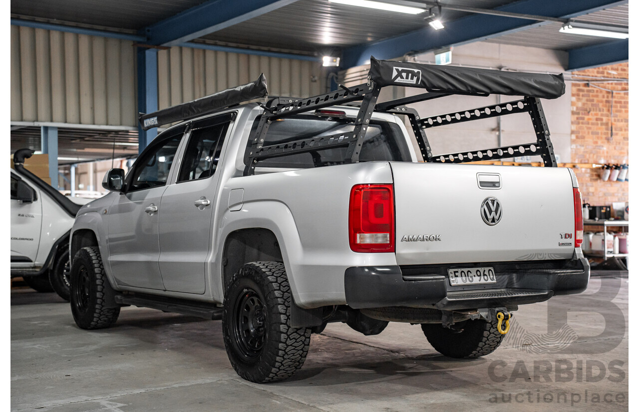2/2012 Volkswagen Amarok TDI400 Trendline 4x4 2H MY12 Dual C/Chas Reflex Silver Metallic Diesel Turbo 2.0L