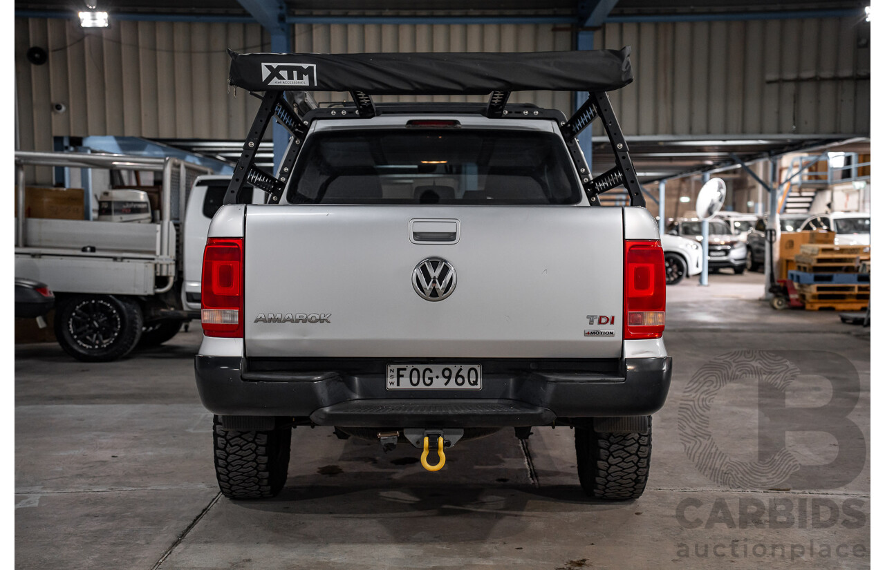 2/2012 Volkswagen Amarok TDI400 Trendline 4x4 2H MY12 Dual C/Chas Reflex Silver Metallic Diesel Turbo 2.0L