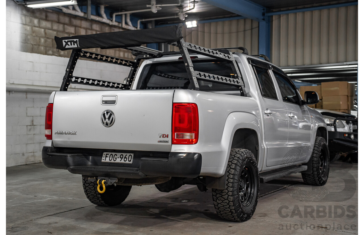 2/2012 Volkswagen Amarok TDI400 Trendline 4x4 2H MY12 Dual C/Chas Reflex Silver Metallic Diesel Turbo 2.0L