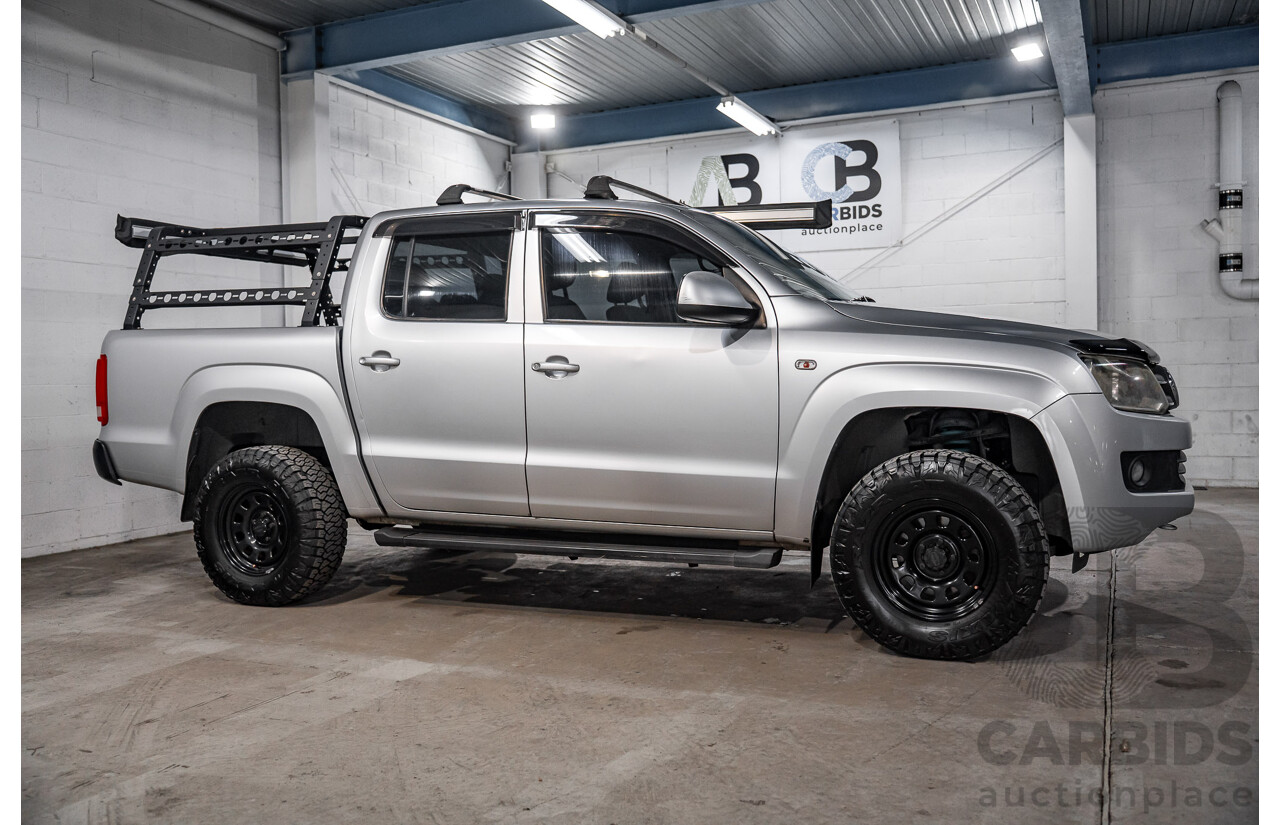 2/2012 Volkswagen Amarok TDI400 Trendline 4x4 2H MY12 Dual C/Chas Reflex Silver Metallic Diesel Turbo 2.0L