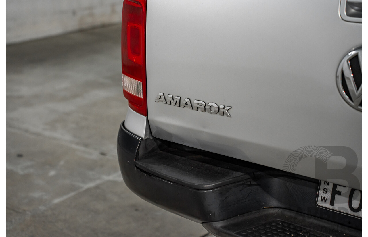 2/2012 Volkswagen Amarok TDI400 Trendline 4x4 2H MY12 Dual C/Chas Reflex Silver Metallic Diesel Turbo 2.0L