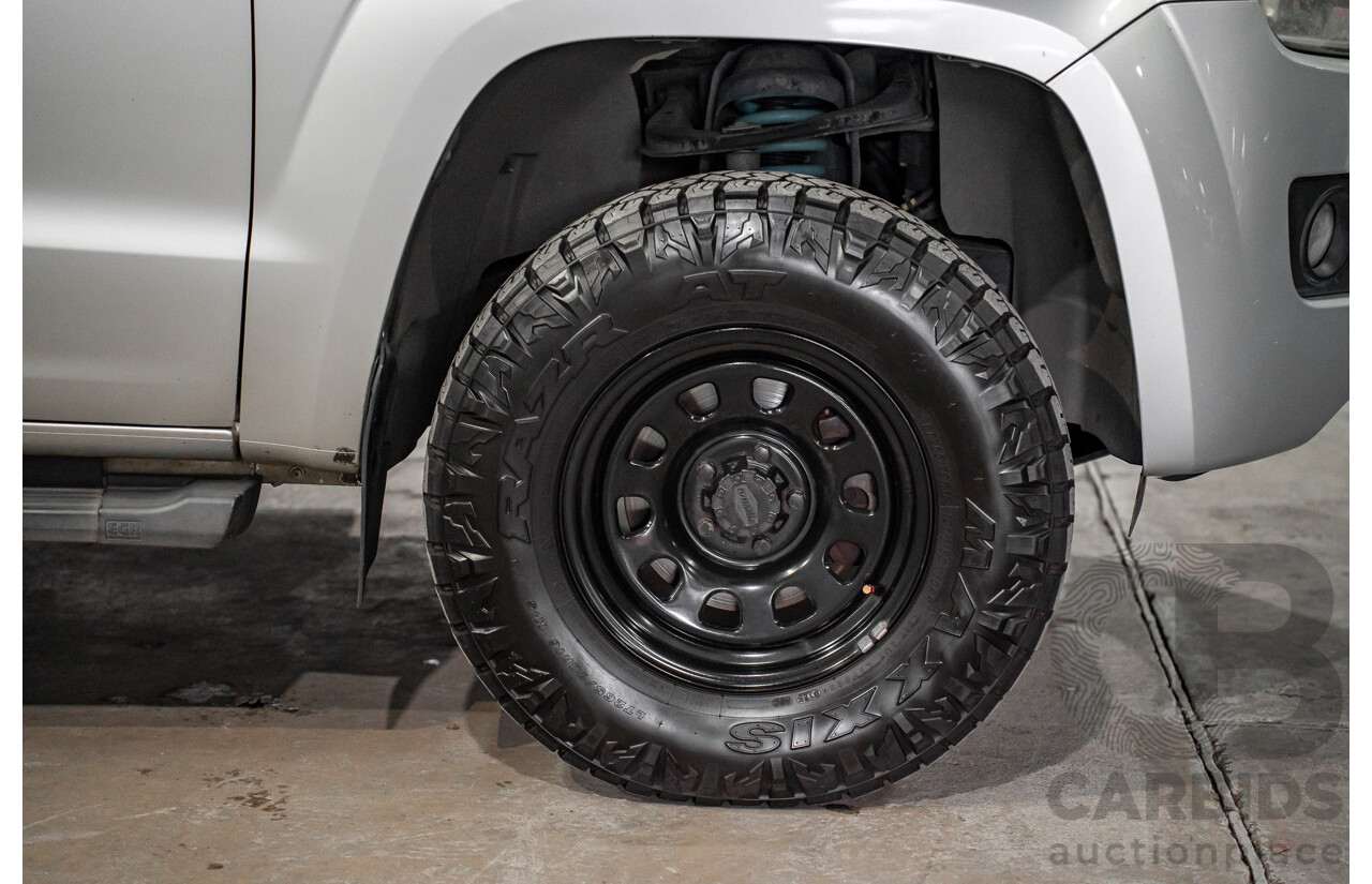 2/2012 Volkswagen Amarok TDI400 Trendline 4x4 2H MY12 Dual C/Chas Reflex Silver Metallic Diesel Turbo 2.0L