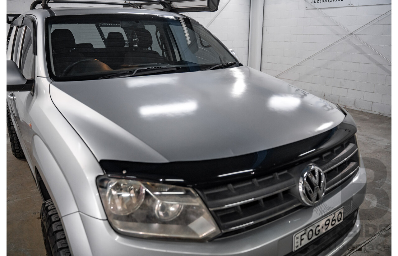 2/2012 Volkswagen Amarok TDI400 Trendline 4x4 2H MY12 Dual C/Chas Reflex Silver Metallic Diesel Turbo 2.0L