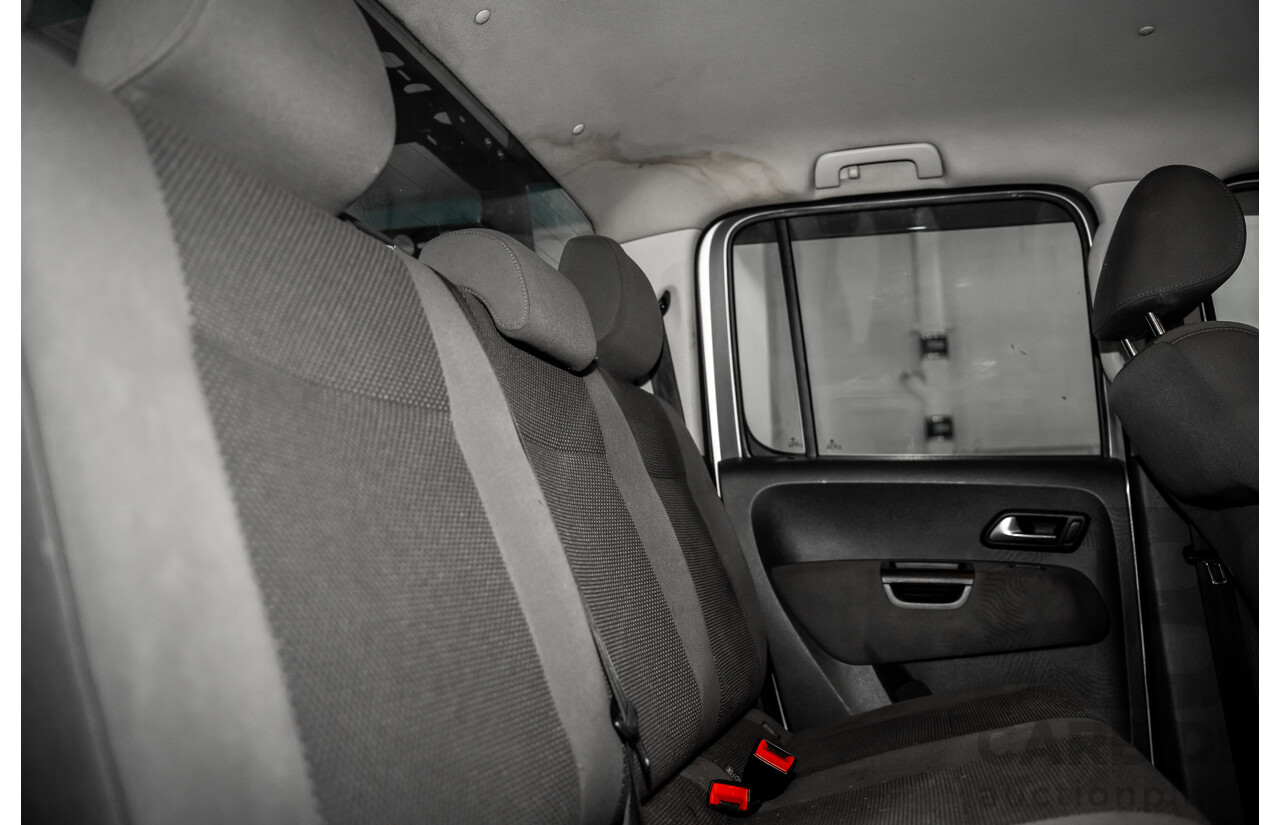 2/2012 Volkswagen Amarok TDI400 Trendline 4x4 2H MY12 Dual C/Chas Reflex Silver Metallic Diesel Turbo 2.0L