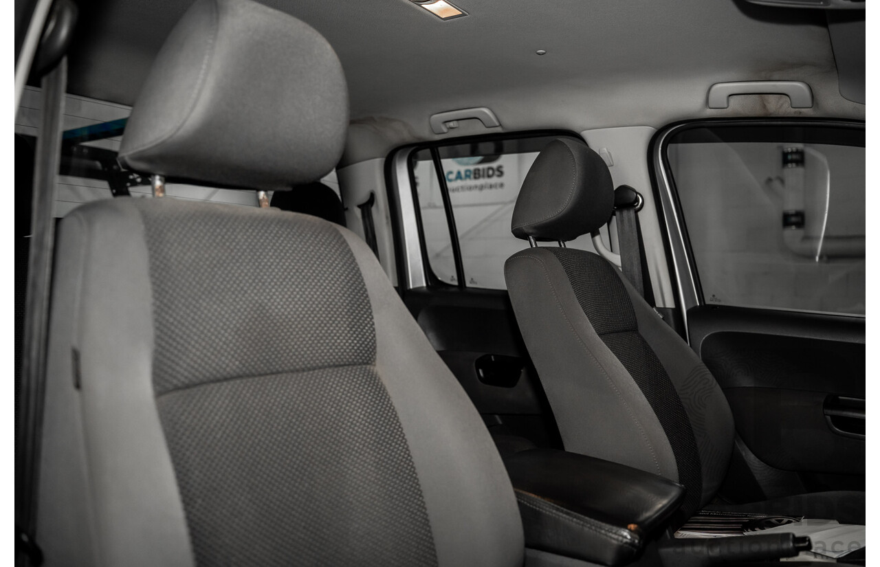 2/2012 Volkswagen Amarok TDI400 Trendline 4x4 2H MY12 Dual C/Chas Reflex Silver Metallic Diesel Turbo 2.0L