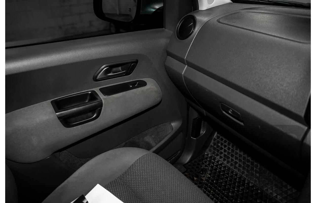 2/2012 Volkswagen Amarok TDI400 Trendline 4x4 2H MY12 Dual C/Chas Reflex Silver Metallic Diesel Turbo 2.0L