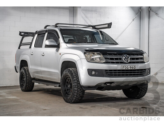 2/2012 Volkswagen Amarok TDI400 Trendline 4x4 2H MY12 Dual C/Chas Reflex Silver Metallic Diesel Turbo 2.0L