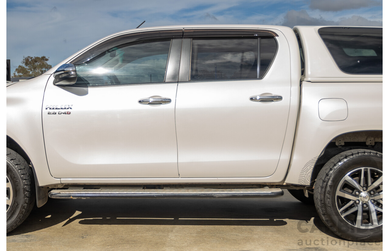 12/2017 Toyota Hilux SR5 (4x4) GUN126R Dual Cab Utility White Pearl Turbo Diesel 2.8L