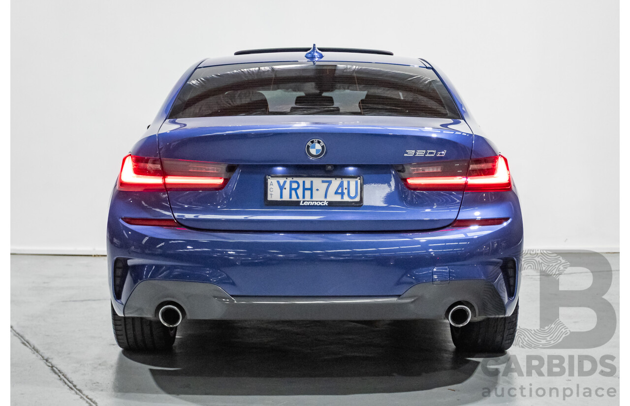 6/2019 BMW 320d M Sport G20 MY19 4d Sedan Portimao Blue Metallic Turbo Diesel 2.0L