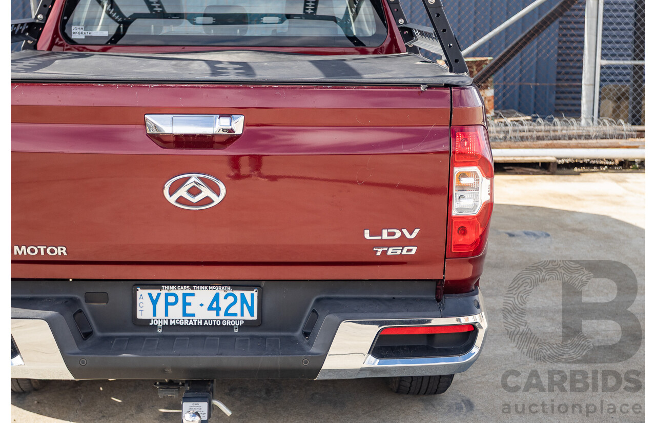4/2021 LDV T60 Luxe Mega (4x4) SK8C Double Cab Utility Red Turbo Diesel 2.0L