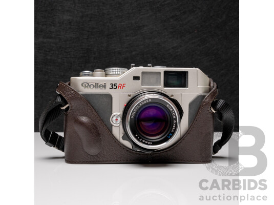 Rollei 35RF 35mm Rangefinder Camera with Voigtländer Nokton Classic S.C. 40mm F/1.4 Lens